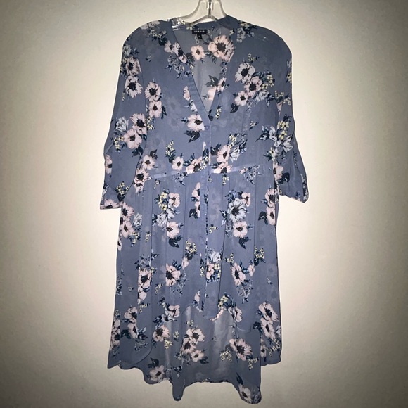 Chiffon Hi-Low Tunic Top - Picture 3 of 3